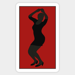 Dancing Woman Sticker